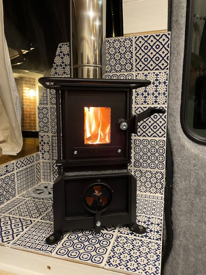 Wood Stove Heating A Campervan In Winter Tent Stove Best Way To