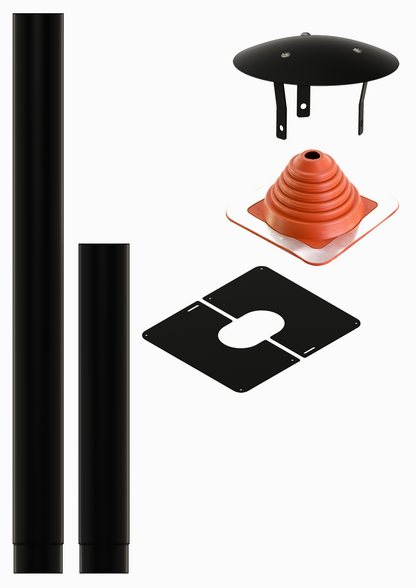 3" Single Wall Flue Kits